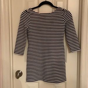 Lily Pulitzer Girls White and Black striped Dress